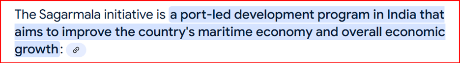 What is Sagarmala Initiative