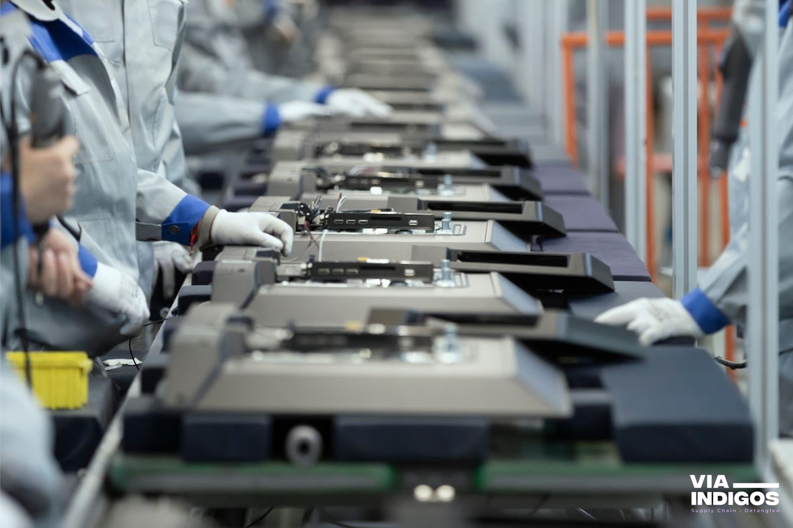 An assembly line of a LED TV: Assembly Plant